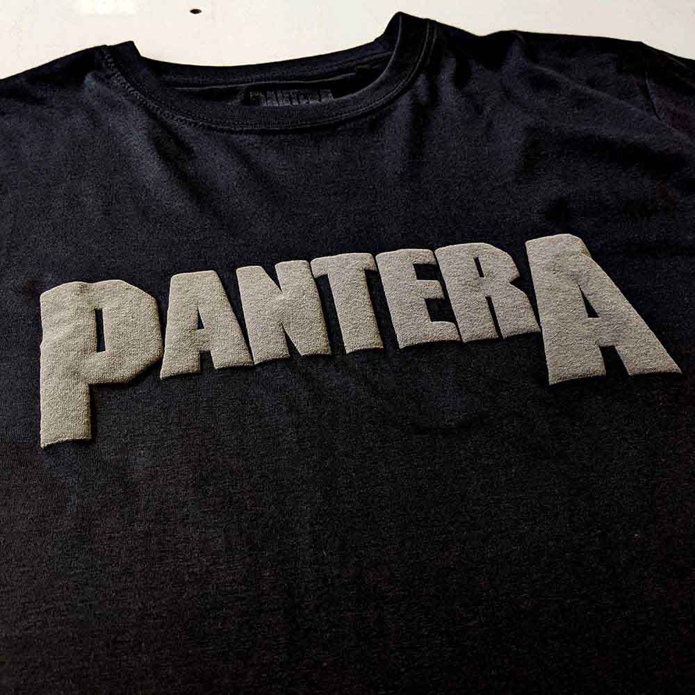 Pantera Leaf Skull Hi-Build Black Small Unisex T-Shirt - Image 2