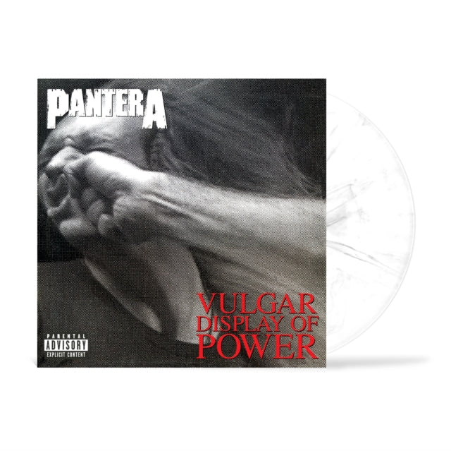 Pantera Vulgar Display Of Power Vinyl LP Marble White & Grey Colour 2021 - Image 2