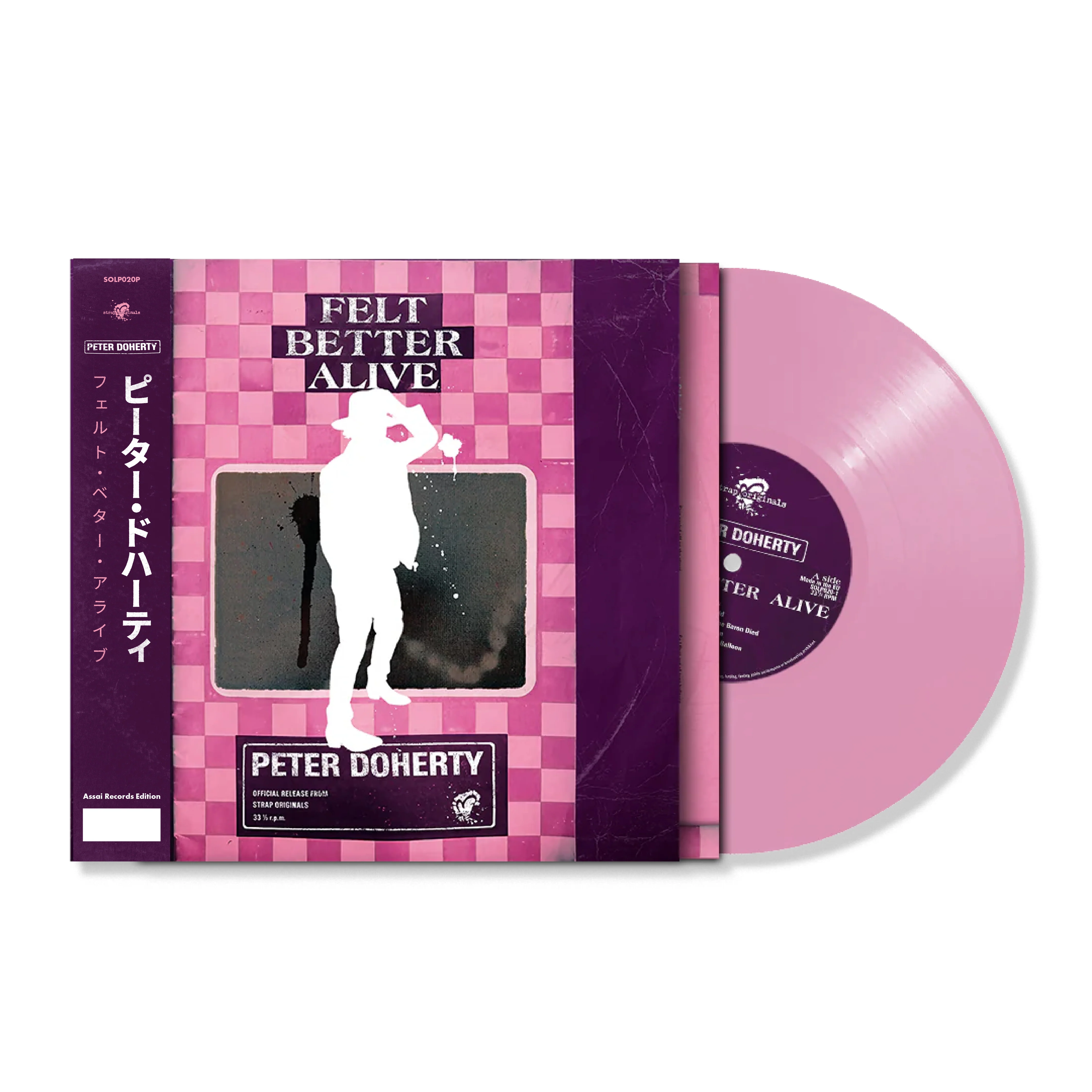 Peter Doherty Felt Better Alive LP Signed Assai Obi Edition Light Rose Colour 2025 - Image 2