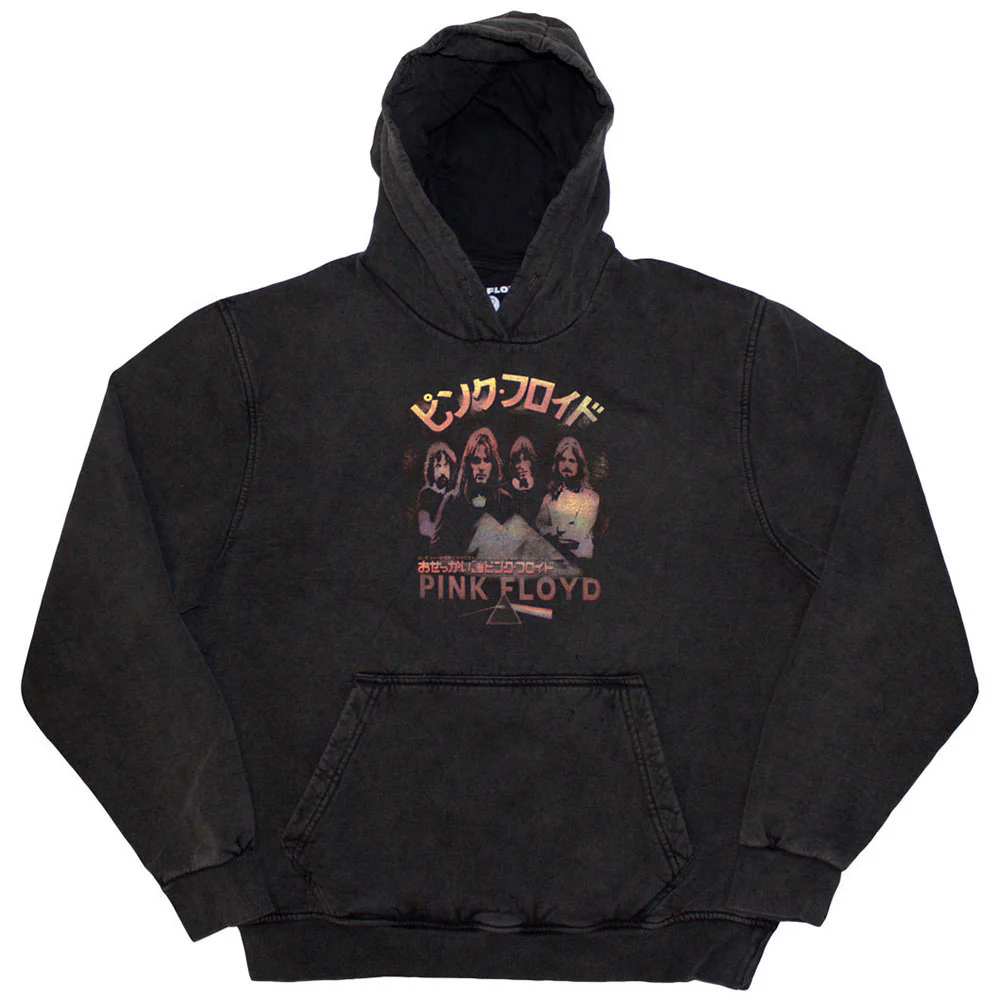 Pink Floyd Japan Poster Charcoal Grey Medium Hoodie