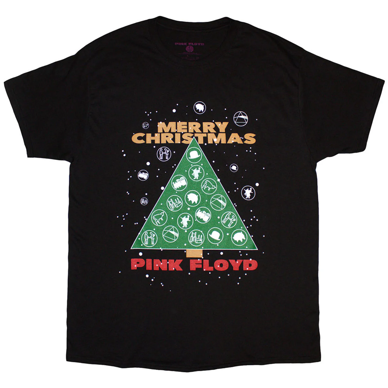 Pink Floyd Merry Christmas Black Medium T-Shirt