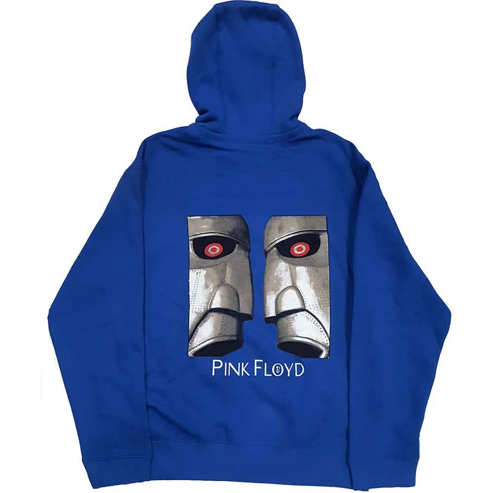 Pink Floyd Metal Heads Close Up Blue Medium Hoodie - Image 2