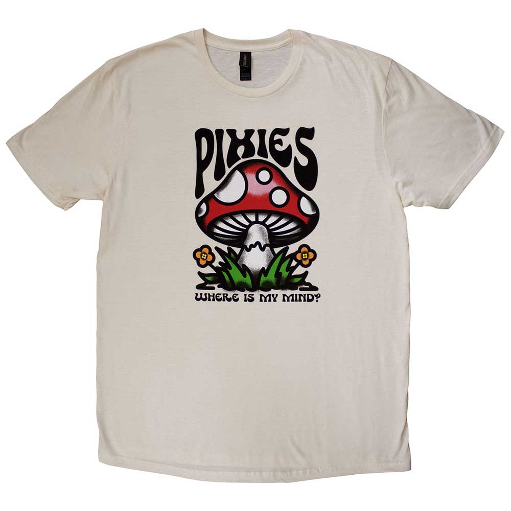 Pixies Mindshroom Natural Colour Large Unisex T-Shirt