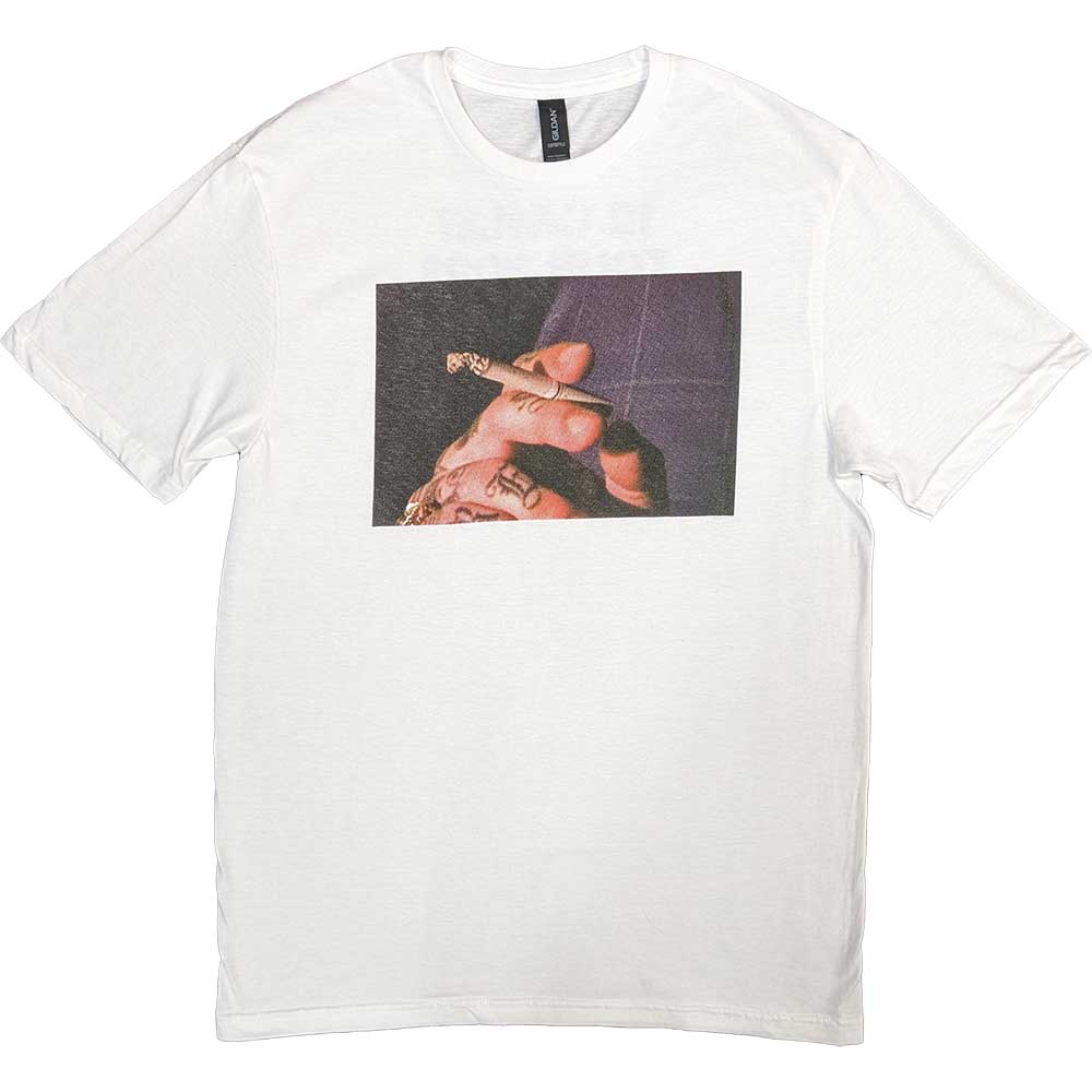 Post Malone Burn It Down 2023 Tour Dates White Small T-Shirt