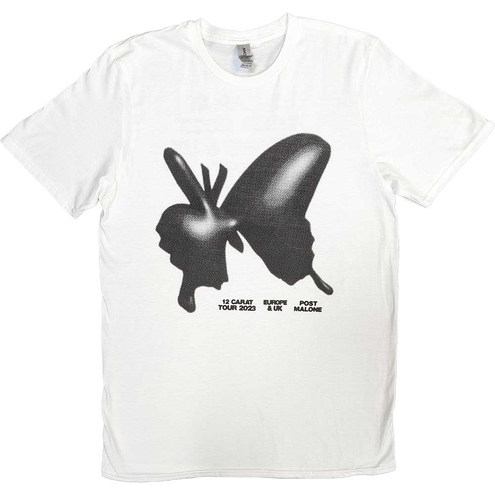 Post Malone Inflatable Butterfly 2023 Tour White Medium T-Shirt