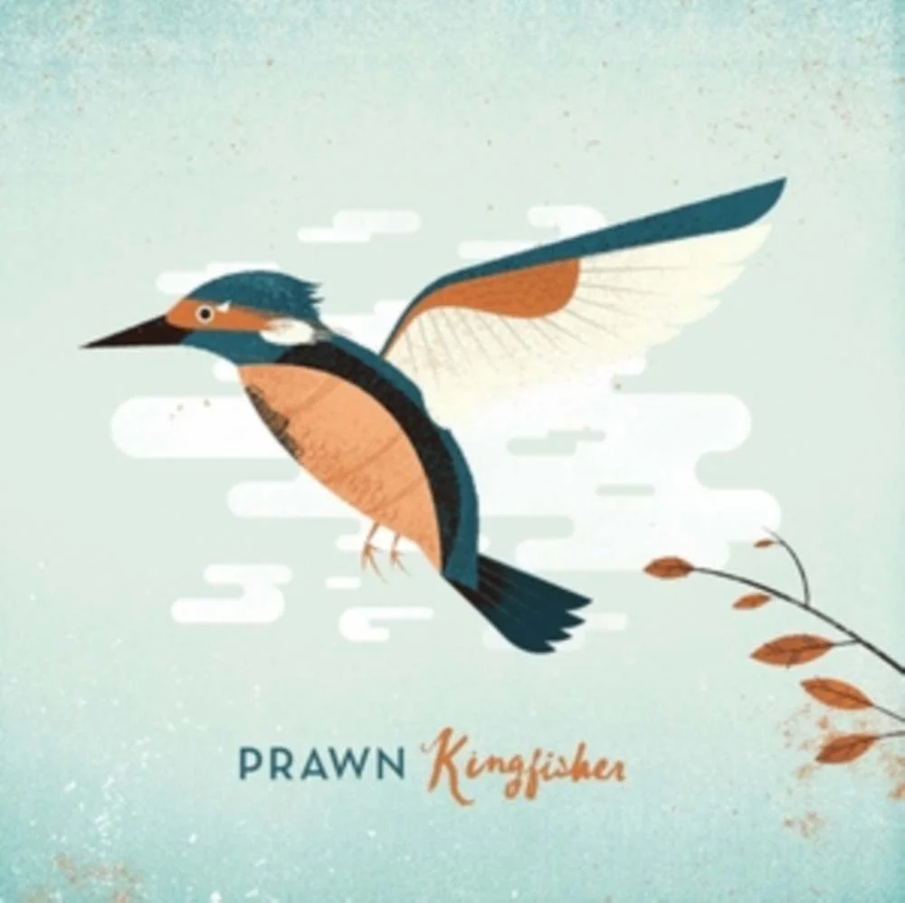 Prawn Kingfisher Vinyl LP Indies Teal In Cream Colour 2024