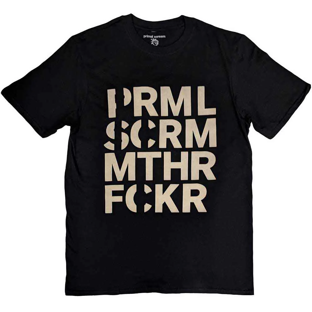 Primal Scream Muthafucka Black Small T-Shirt
