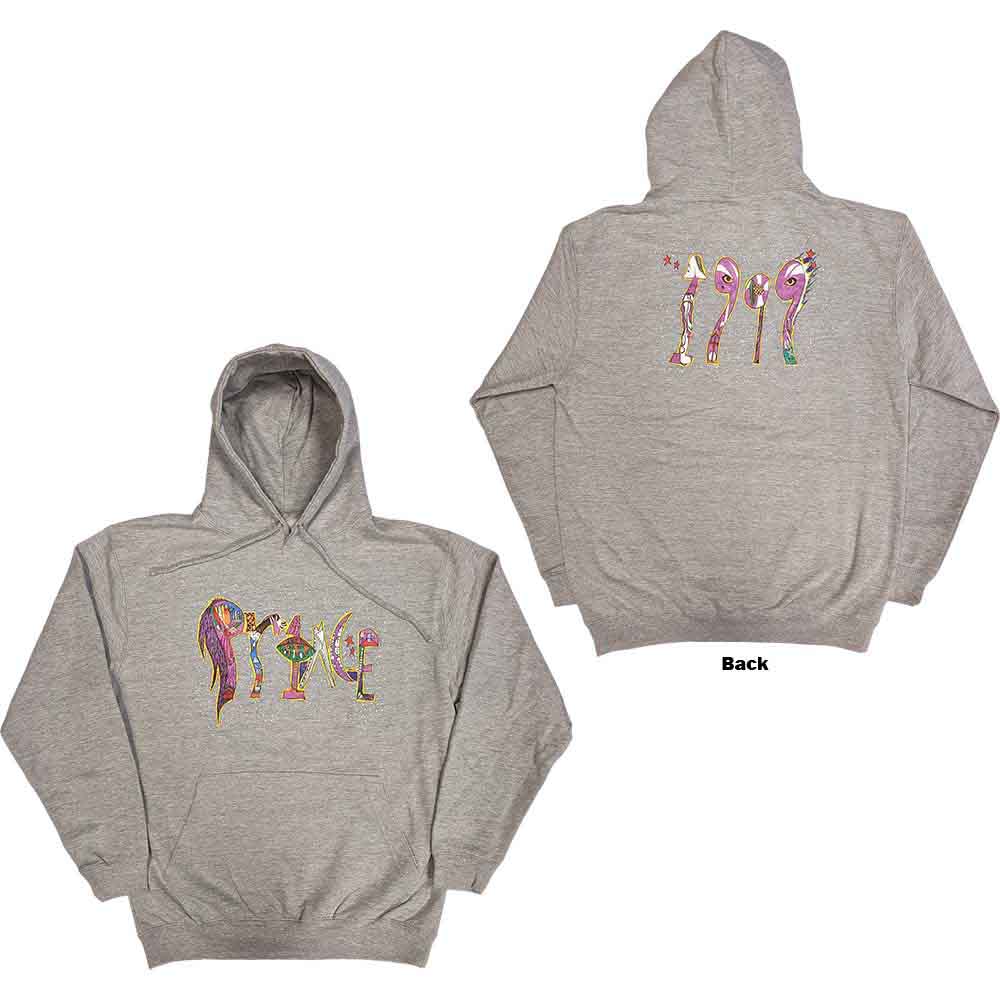 Prince 1999 Grey Small Hoodie - Image 3