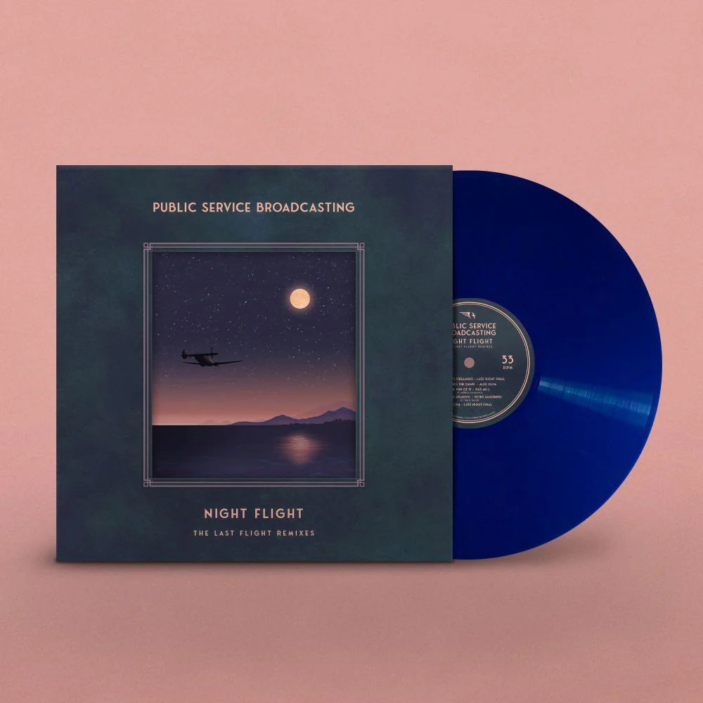 Public Service Broadcasting Night Flight The Last Flight Remixes Vinyl LP Midnight Blue Colour 2025