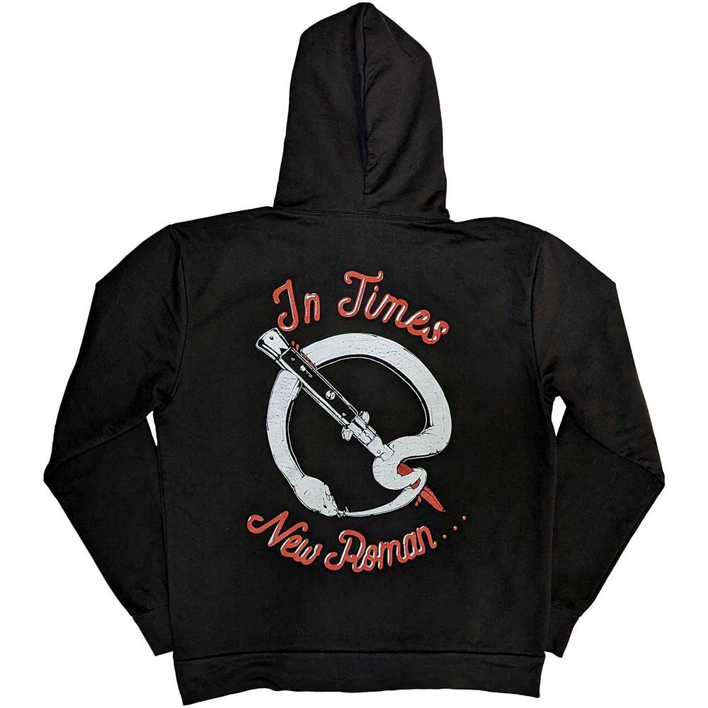 Queens Of The Stone Age Snake Logo Black Small Hoodie - Image 2