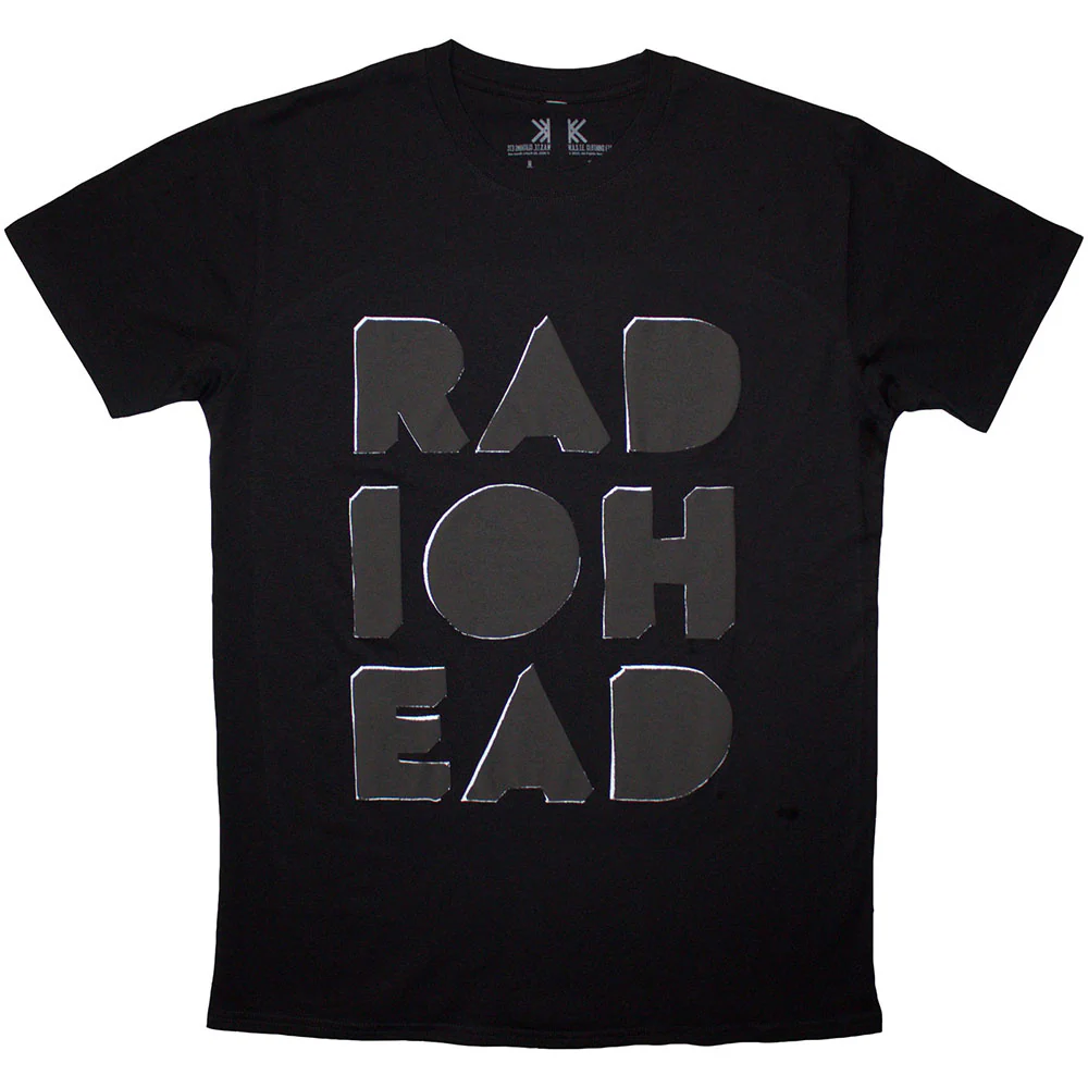 Radiohead Note Pad Debossed Black XX-Large T-Shirt