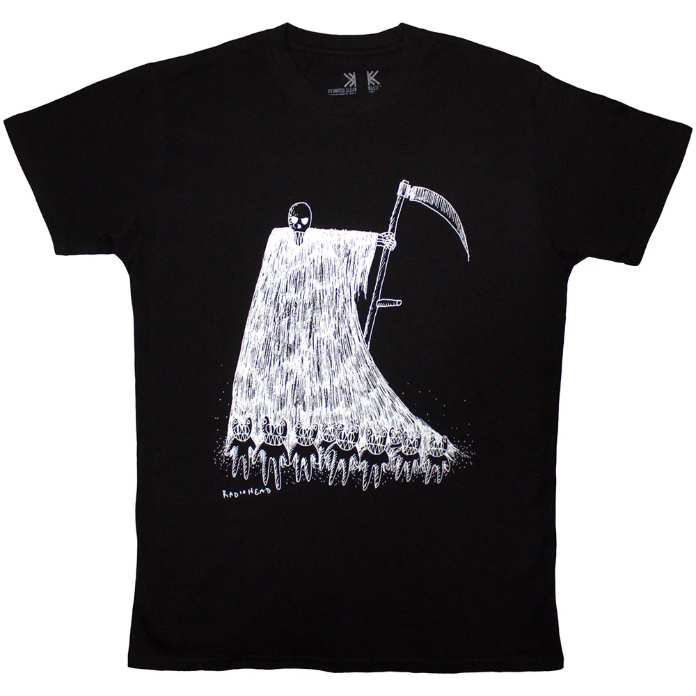 Radiohead Grim Reaper Black X-Large T-Shirt