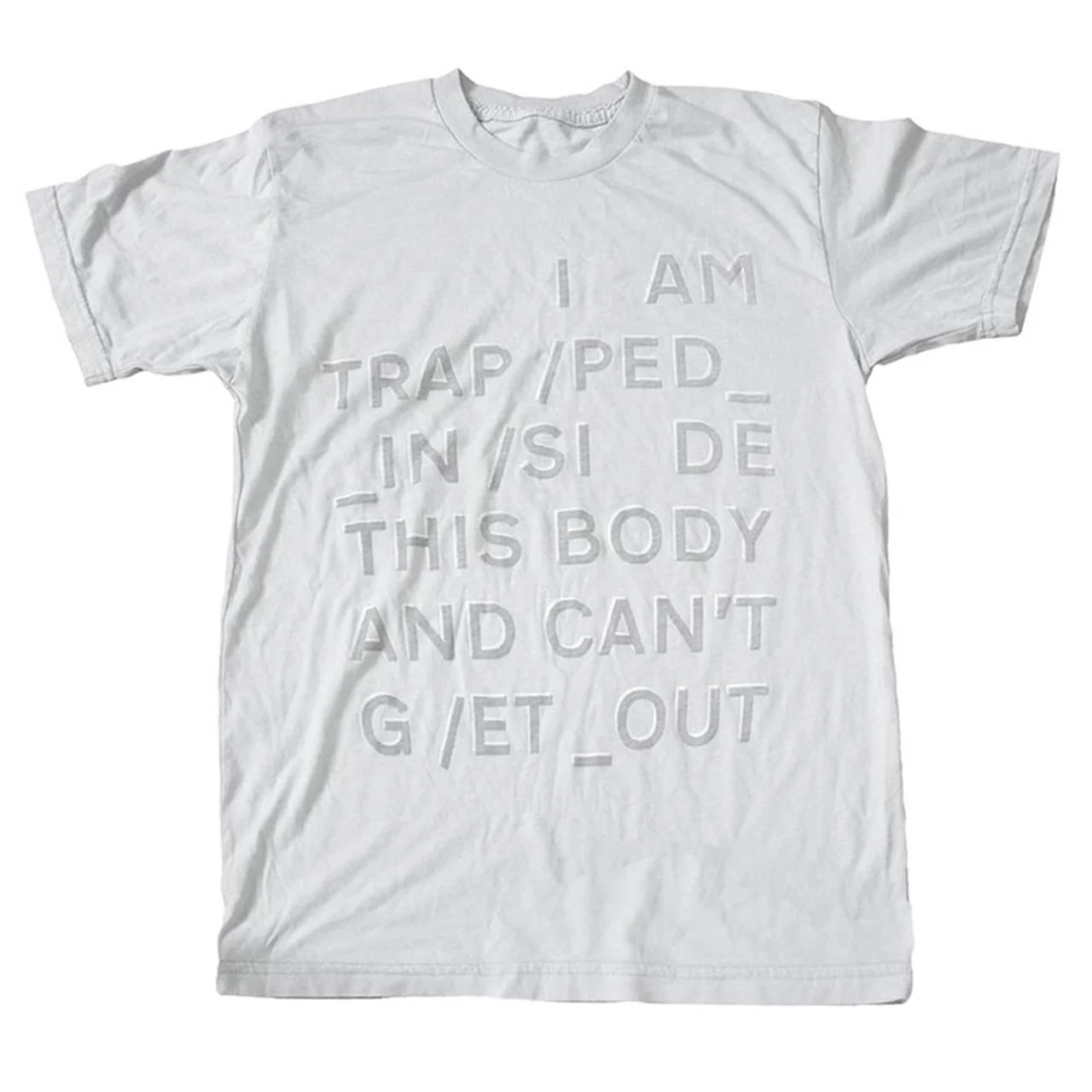 Radiohead Trapped White Small T-Shirt