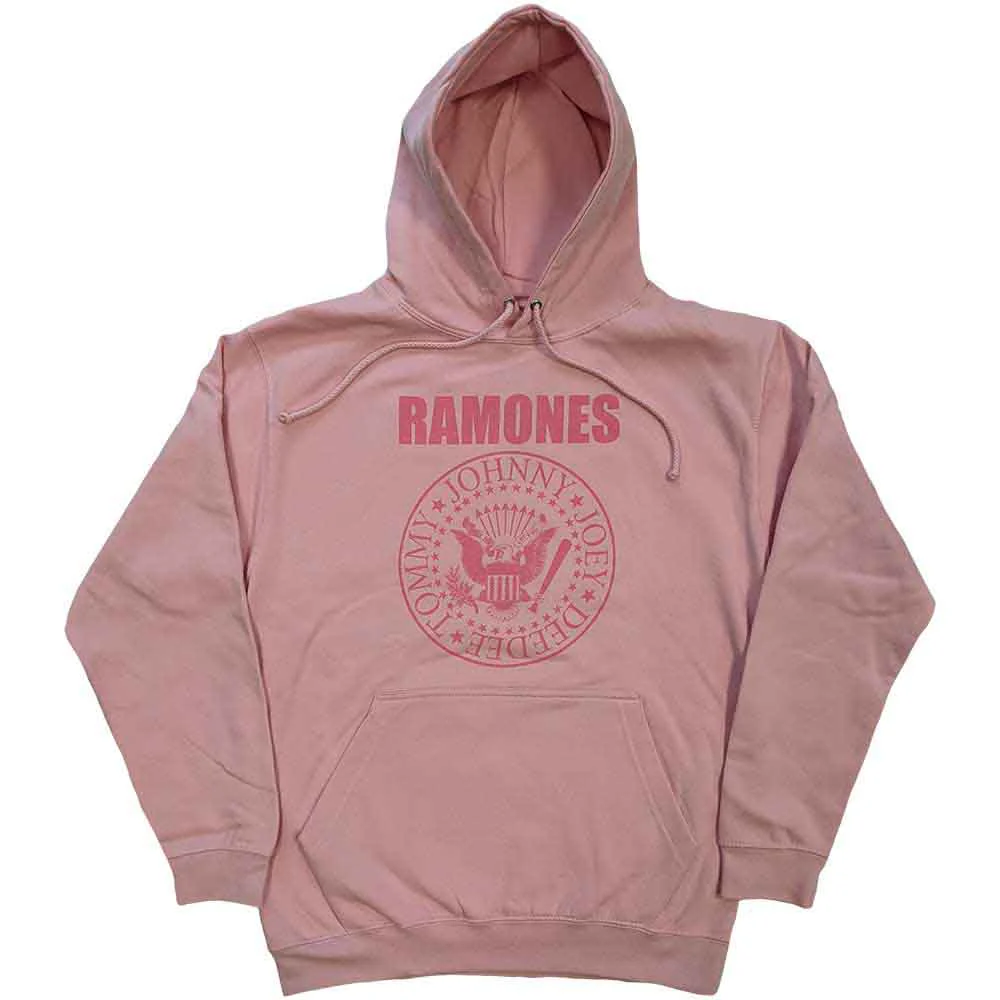Ramones Hey Ho Seal Pink Medium Hoodie