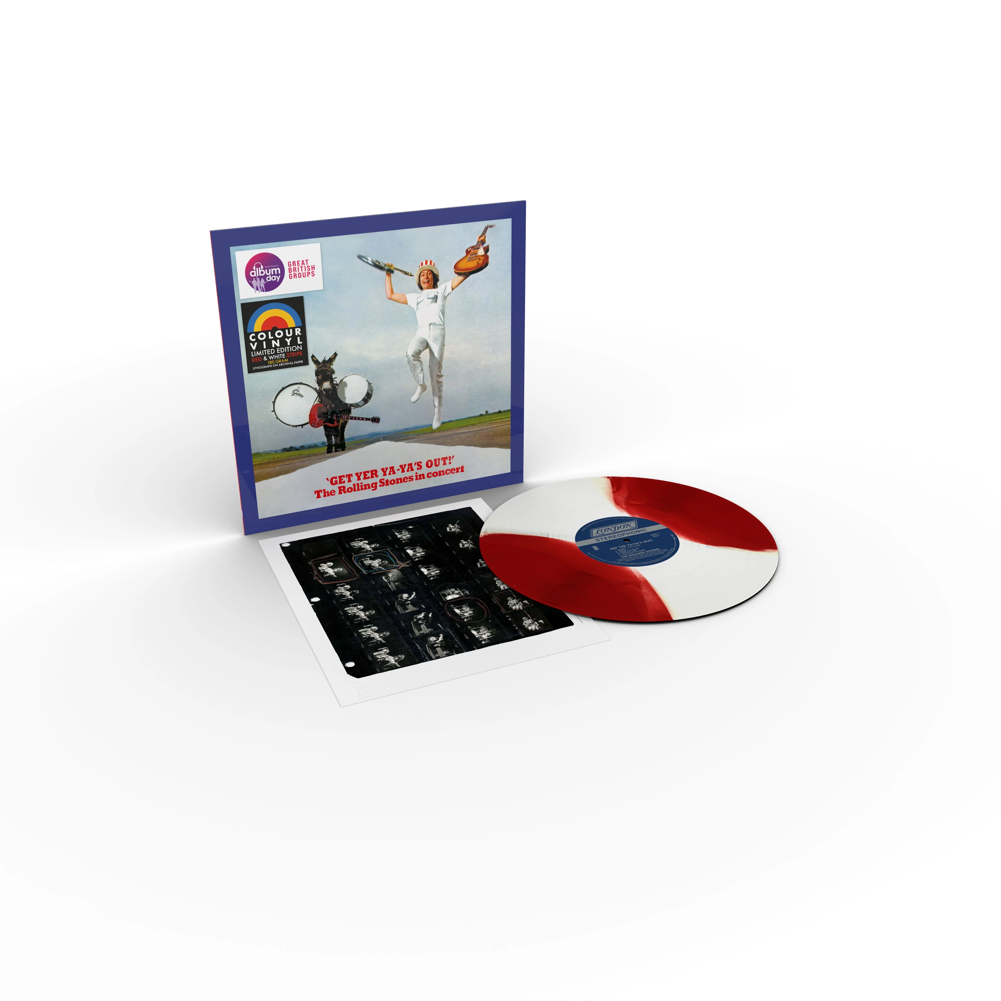 Rolling Stones Get Yer Ya-Ya's Out! Vinyl LP Red & White Colour National Album Day 2024 - Image 2