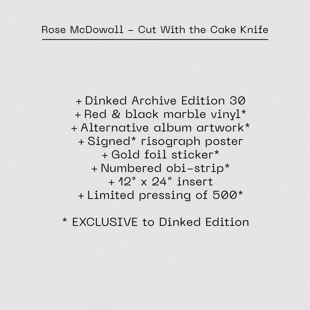 Rose McDowall Cut With The Cake Knife 2026 Ltd Dinked Archive Edition #A30 - Image 2