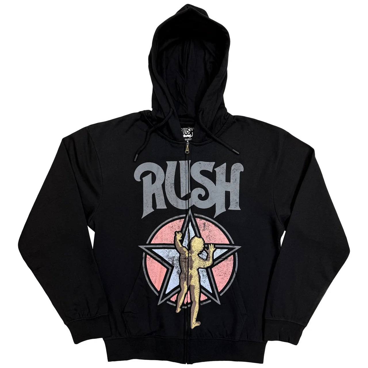 Rush Starman Black X-Large Zipped Hoodie