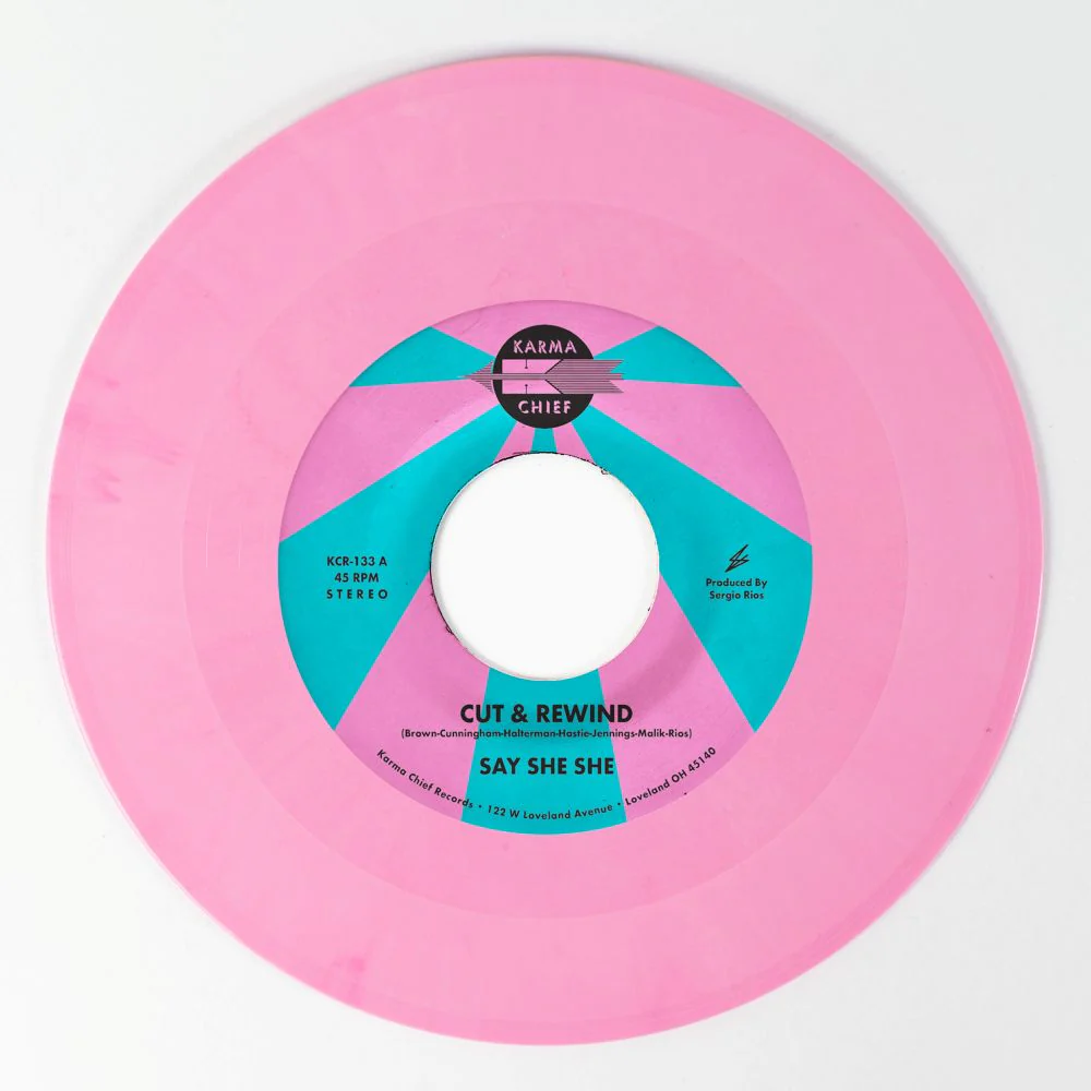 Say She She Cut & Rewind / Disco Life 7" Vinyl Single Indies Pink Colour 2026