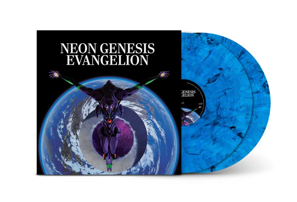 Shiro Sagisu Neon Genesis Evangelion (Original Series Soundtrack) Vinyl LP Blue & Black Marbled Colour 2023 - Image 2
