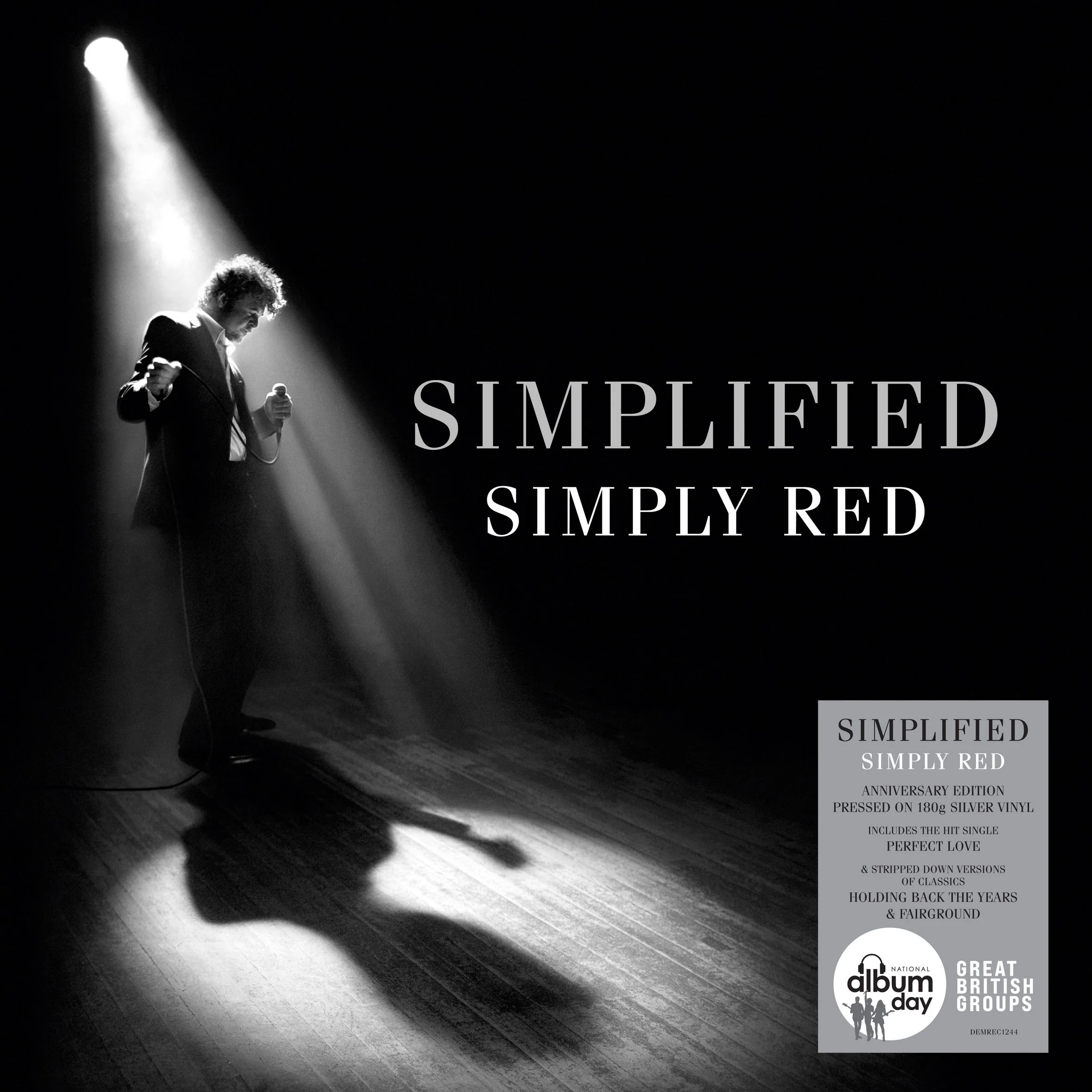 Simply Red Simplified Silver Colour National Album Day 2024