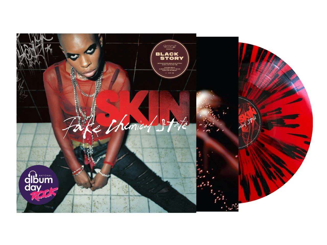 SKIN Fake Chemical State Vinyl LP Red & Black Splatter Colour NAD 2025 - Image 2