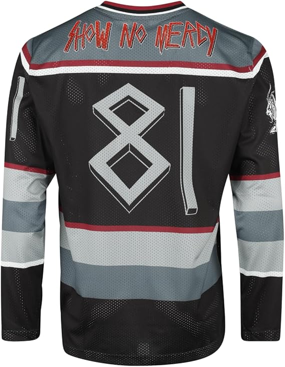 Slayer Show No Mercy 81 Hockey Jersey Medium T-Shirt - Image 2