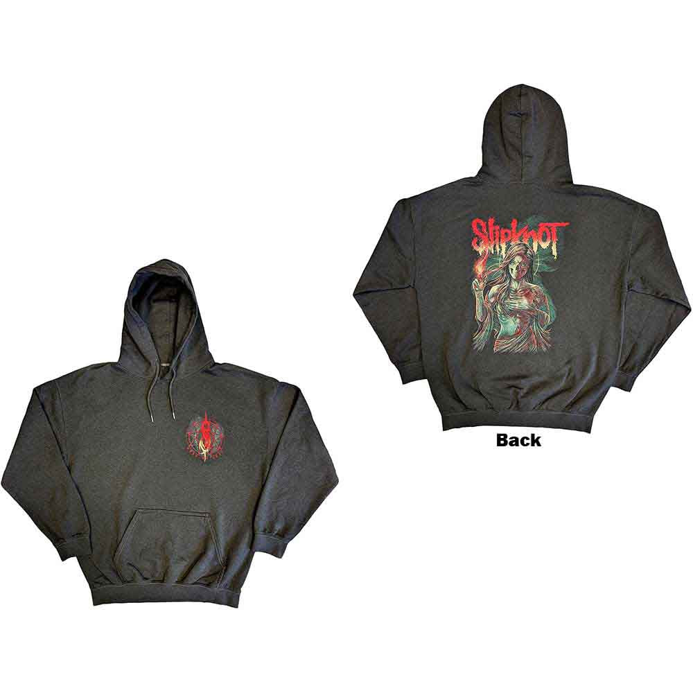 Slipknot Burn Me Away Grey Medium Hoodie - Image 3