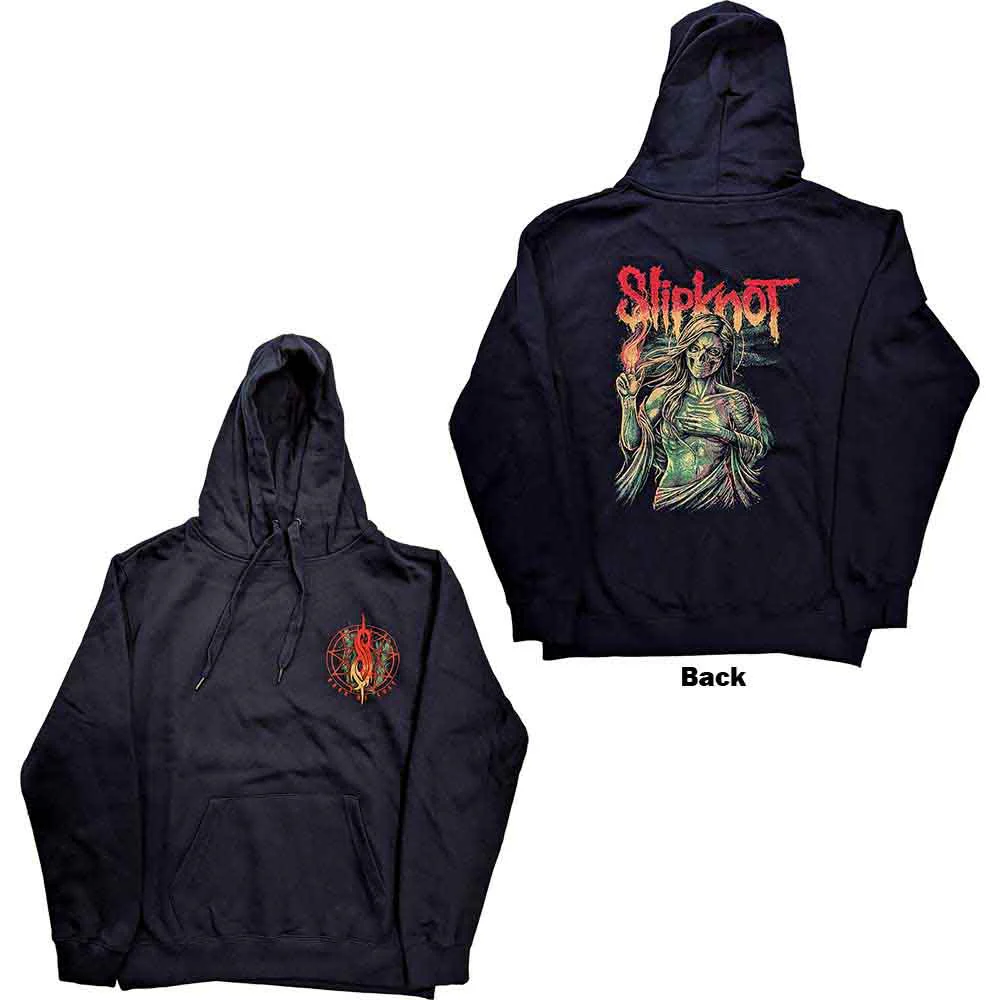 Slipknot Burn Me Away Navy Large Hoodie - Image 3