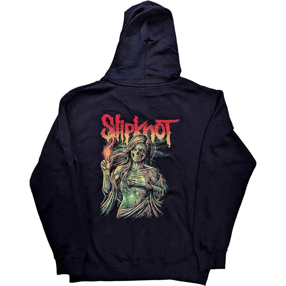 Slipknot Burn Me Away Navy Medium Hoodie - Image 2