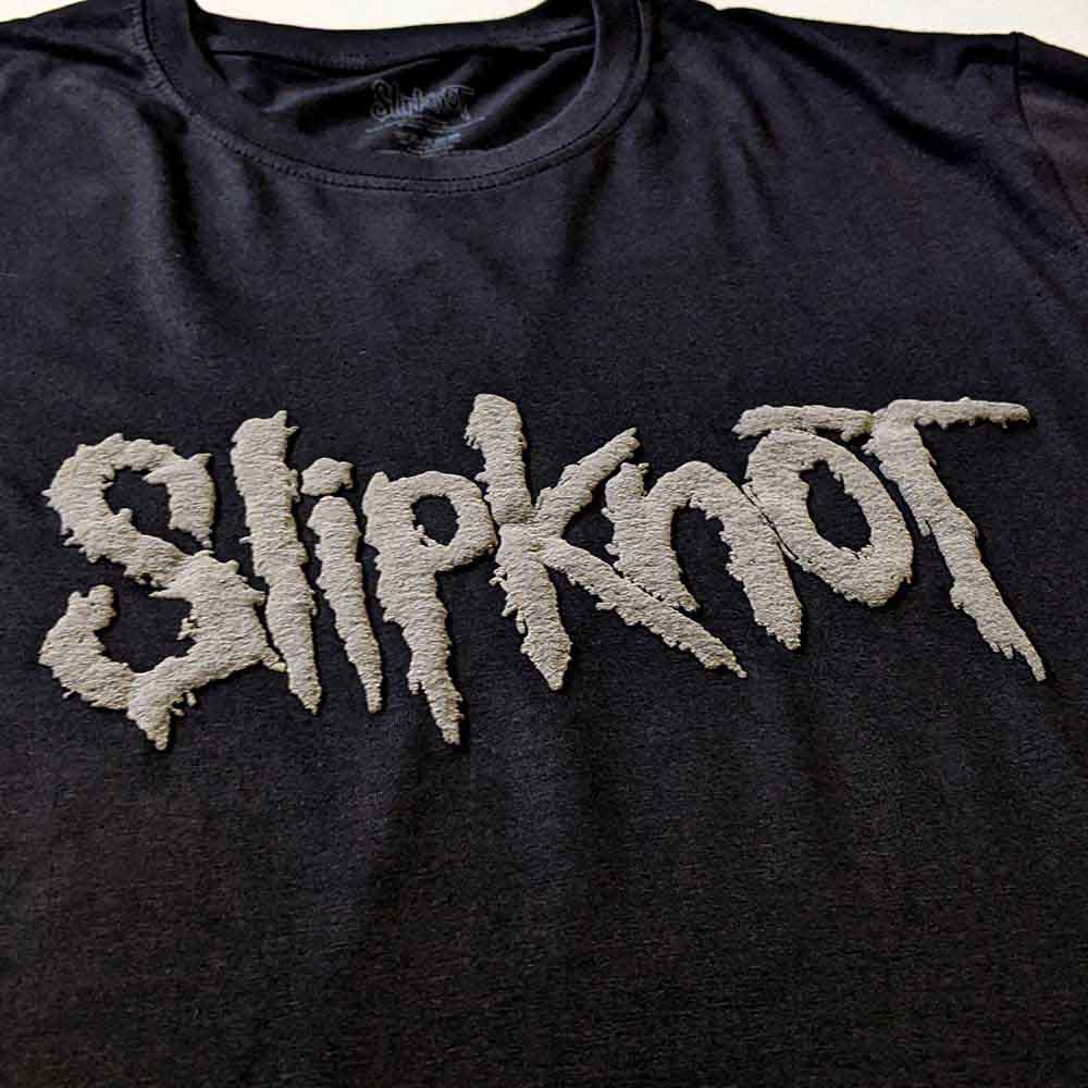 Slipknot Logo High-Build Black Medium Unisex T-Shirt - Image 3