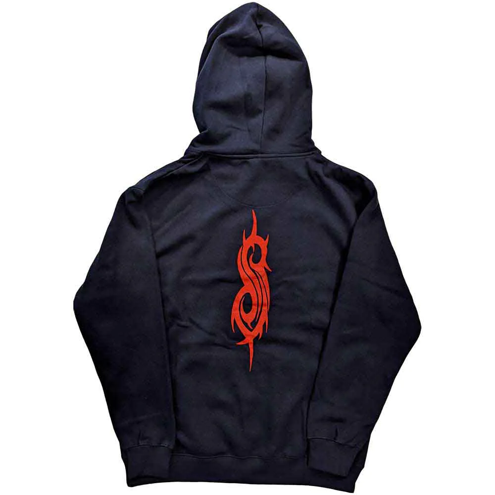 Slipknot Logo Navy Medium Hoodie - Image 2