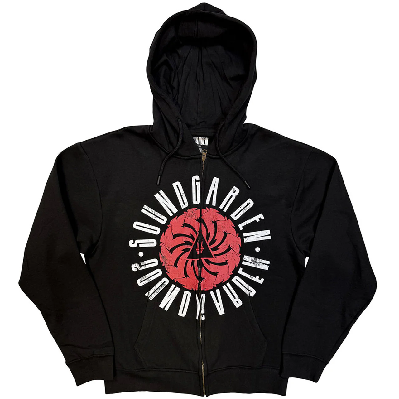 Soundgarden Black Large Zipped Hoodie