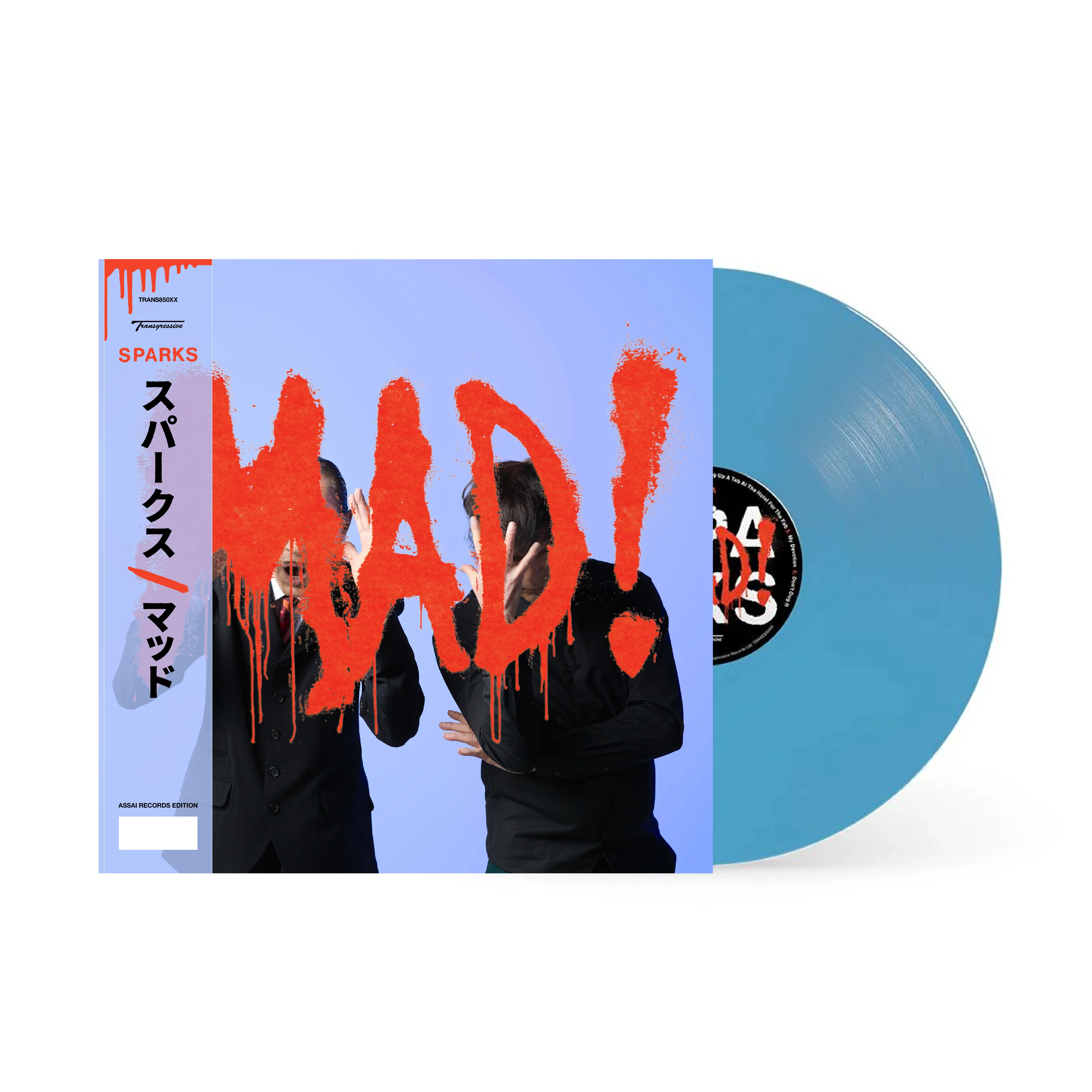 Sparks MAD! LP Signed Assai Obi Edition Light Blue Colour + Lenticular Sleeve 2025 - Image 3