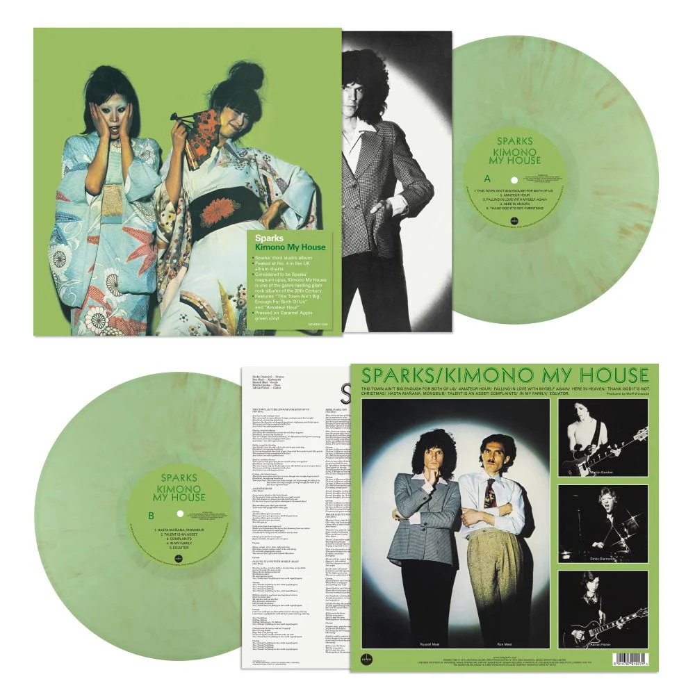 Sparks Sparks: Kimono My House Vinyl LP Green Colour 2024