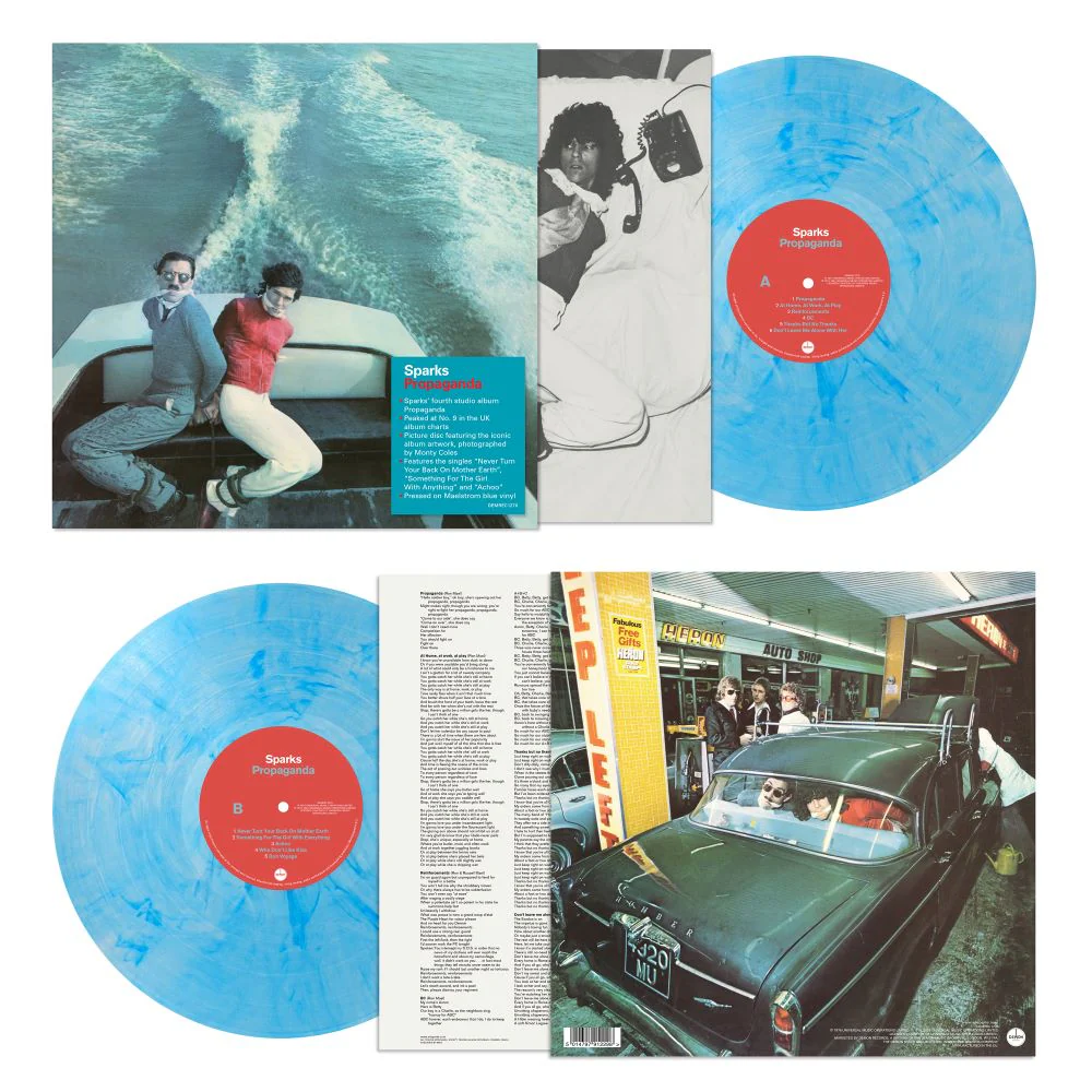 Sparks Sparks: Propaganda Vinyl LP Blue Colour 2024