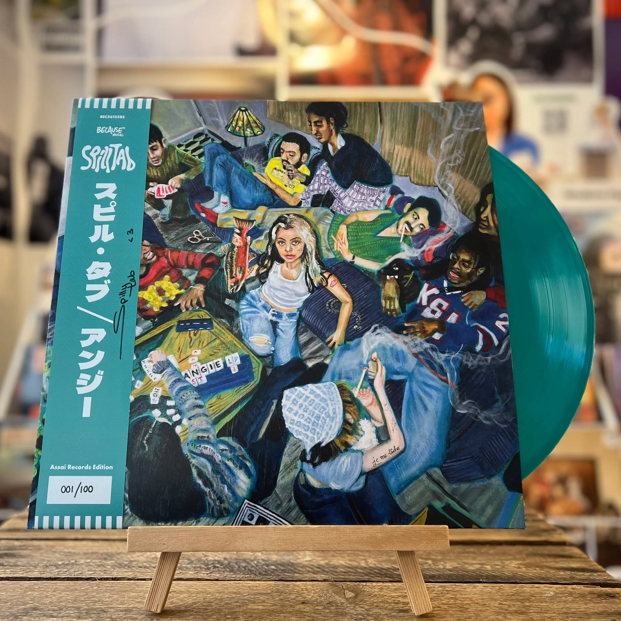 Spill Tab Angie LP Signed Assai Obi Edition Transparent Blue Petrol Colour 2025