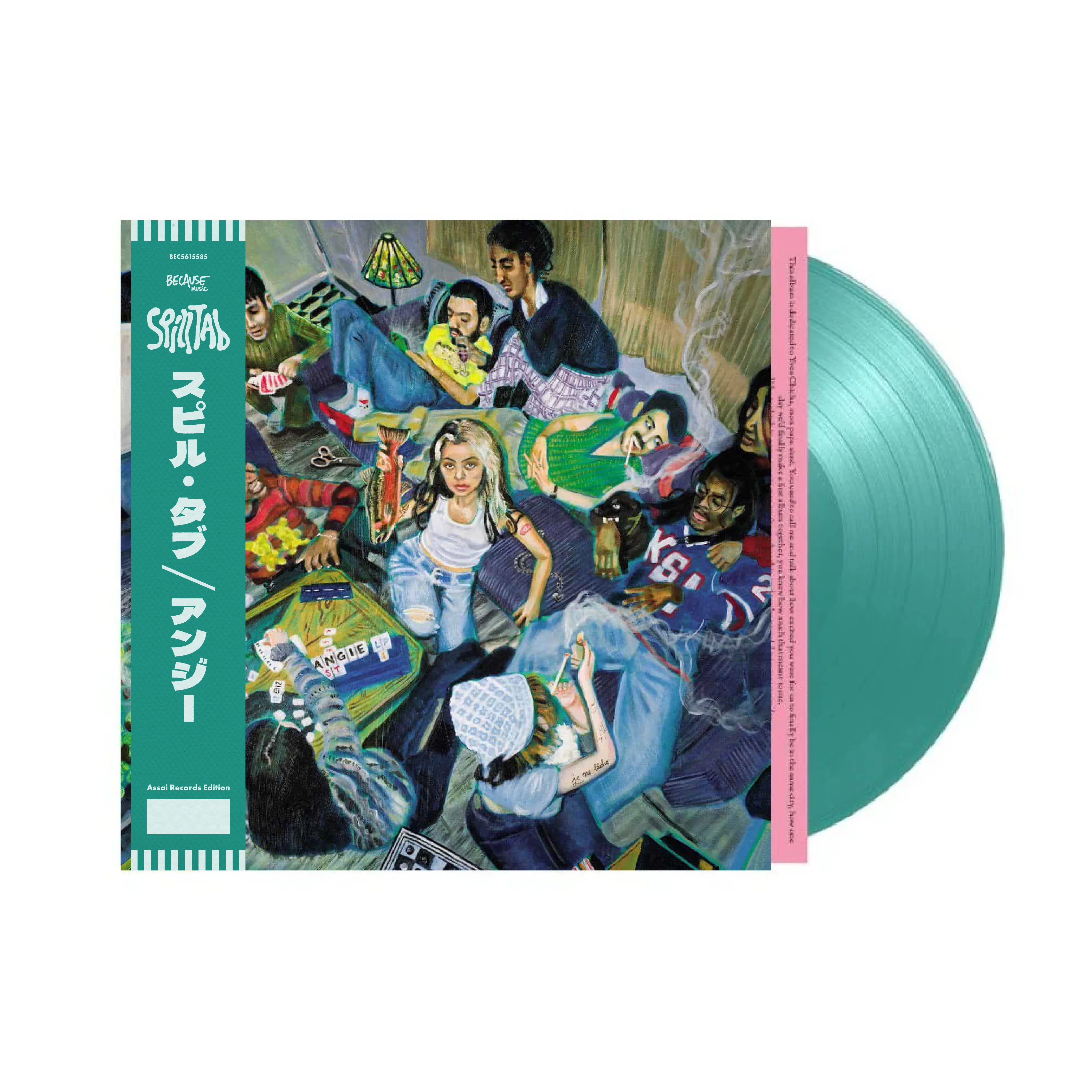 Spill Tab Angie LP Signed Assai Obi Edition Transparent Blue Petrol Colour 2025 - Image 2