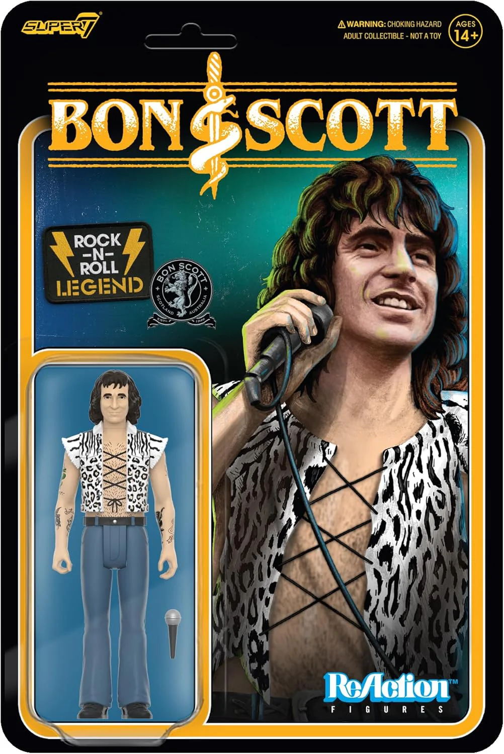 Super7 Bon Scott AC/DC Reaction Figure Wave 02