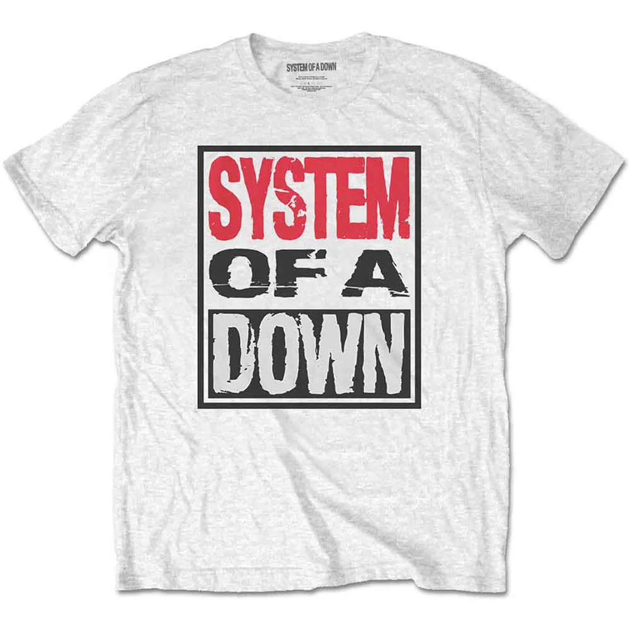System Of A Down White Small T-Shirt
