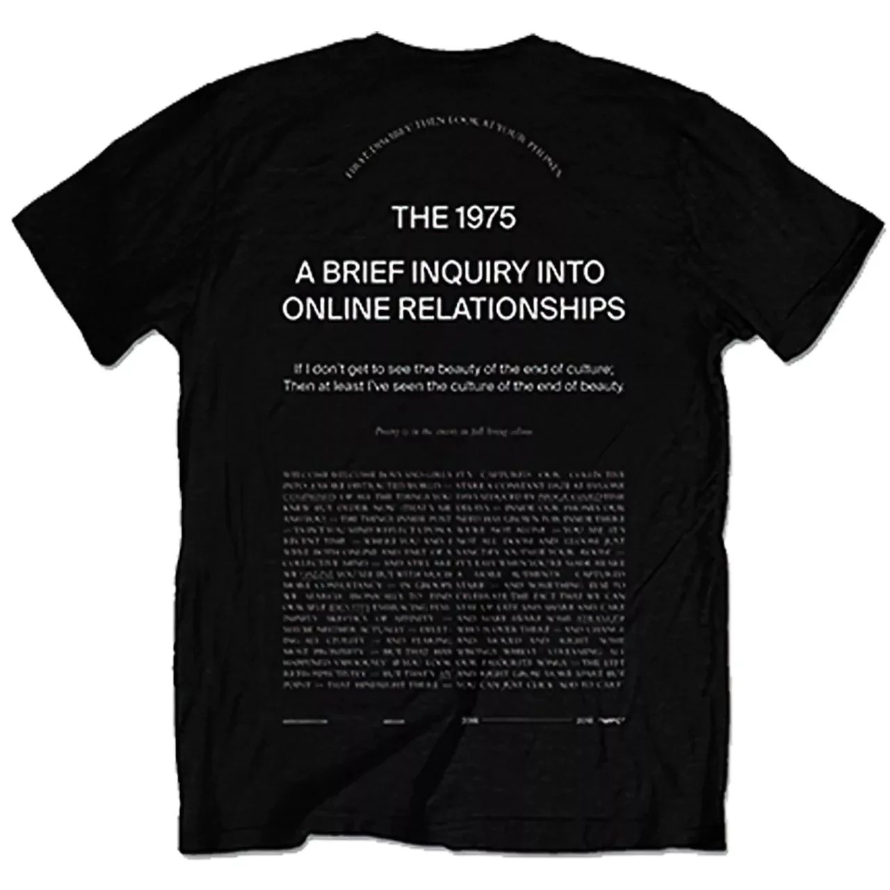 The 1975 ABIIOR Welcome Welcome Black Large T-Shirt - Image 2