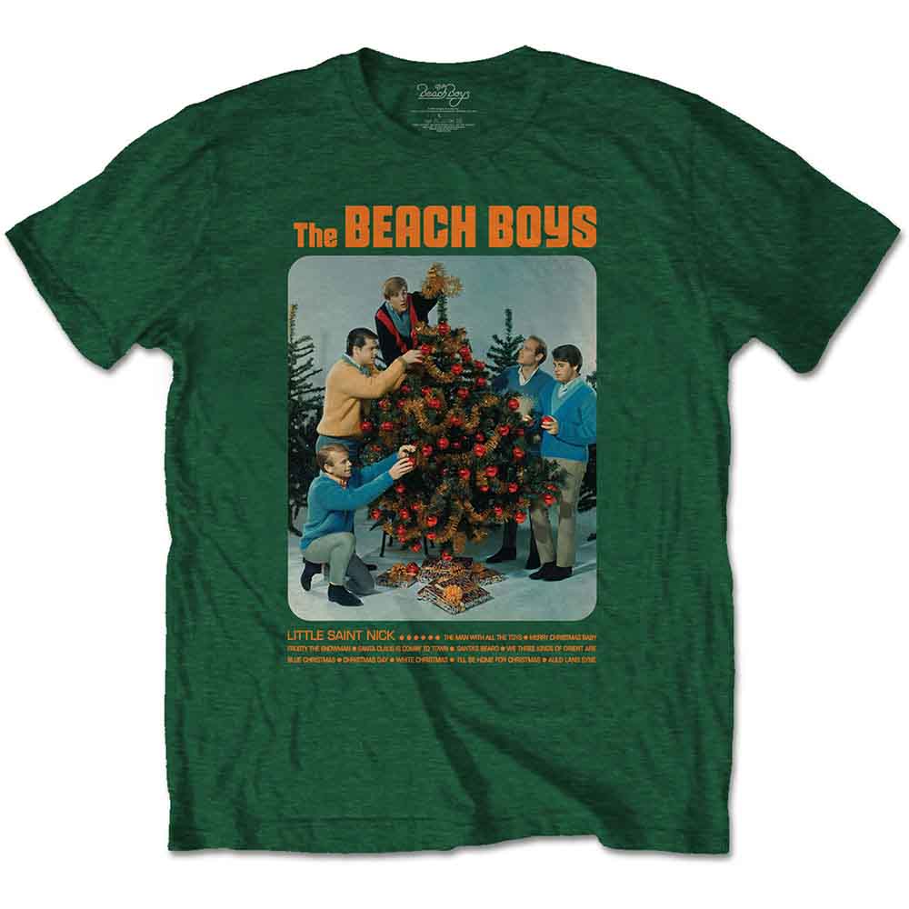 The Beach Boys Christmas Album Green Small T-Shirt