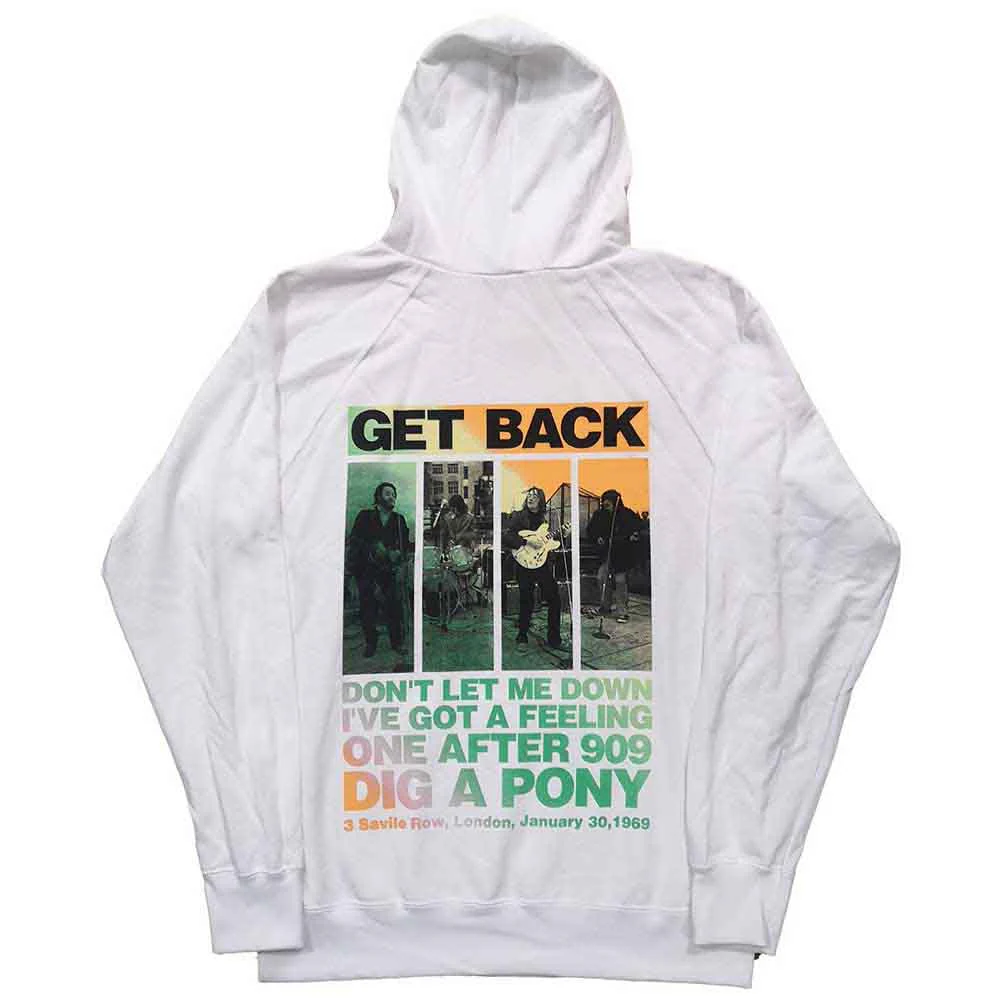 The Beatles 3 Savile Row White Large Hoodie - Image 2