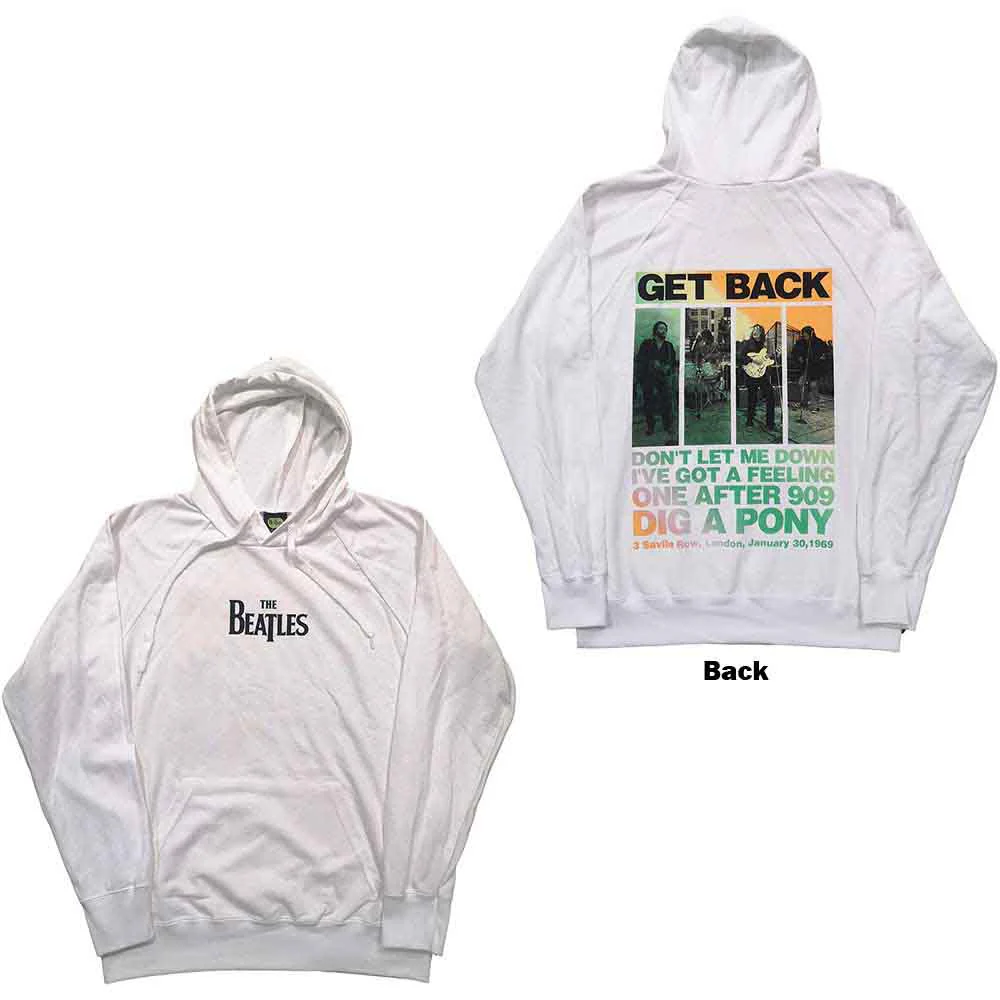 The Beatles 3 Savile Row White Medium Hoodie - Image 3