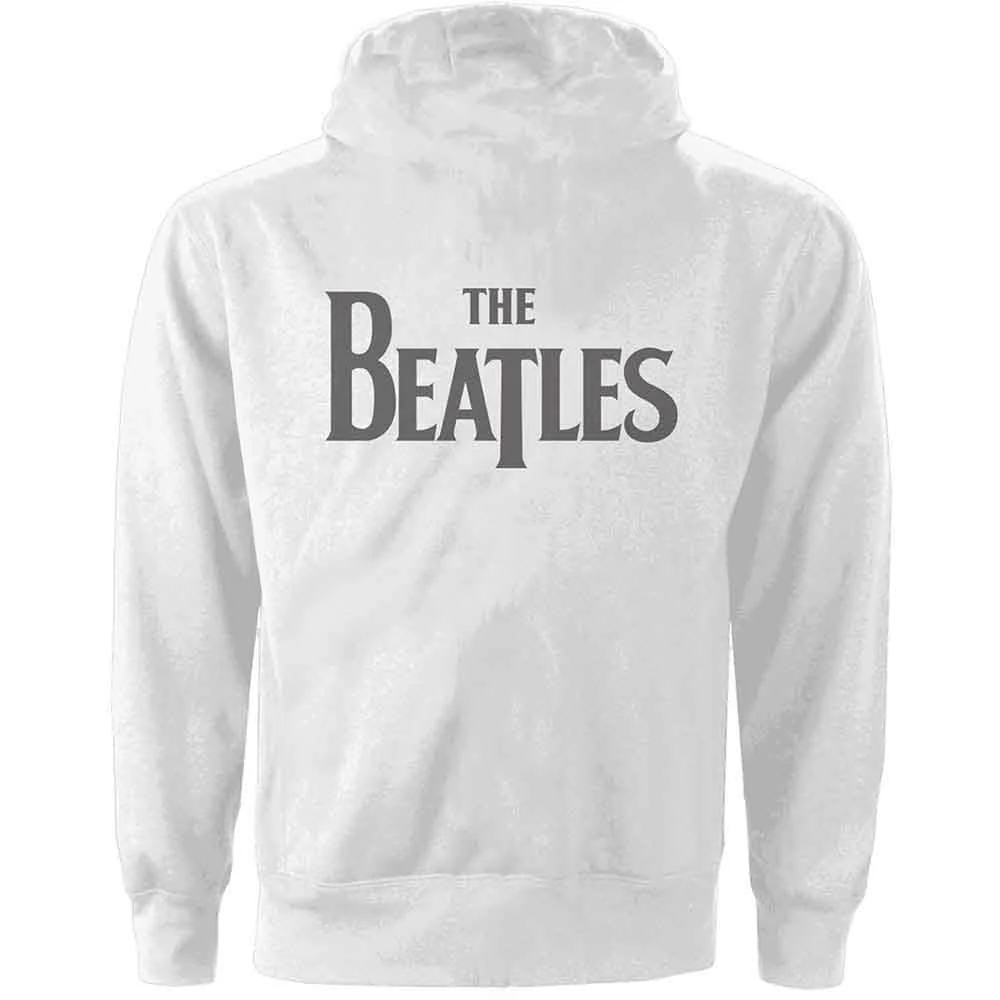 The Beatles White Ladies Medium Zipped Hoodie - Image 2