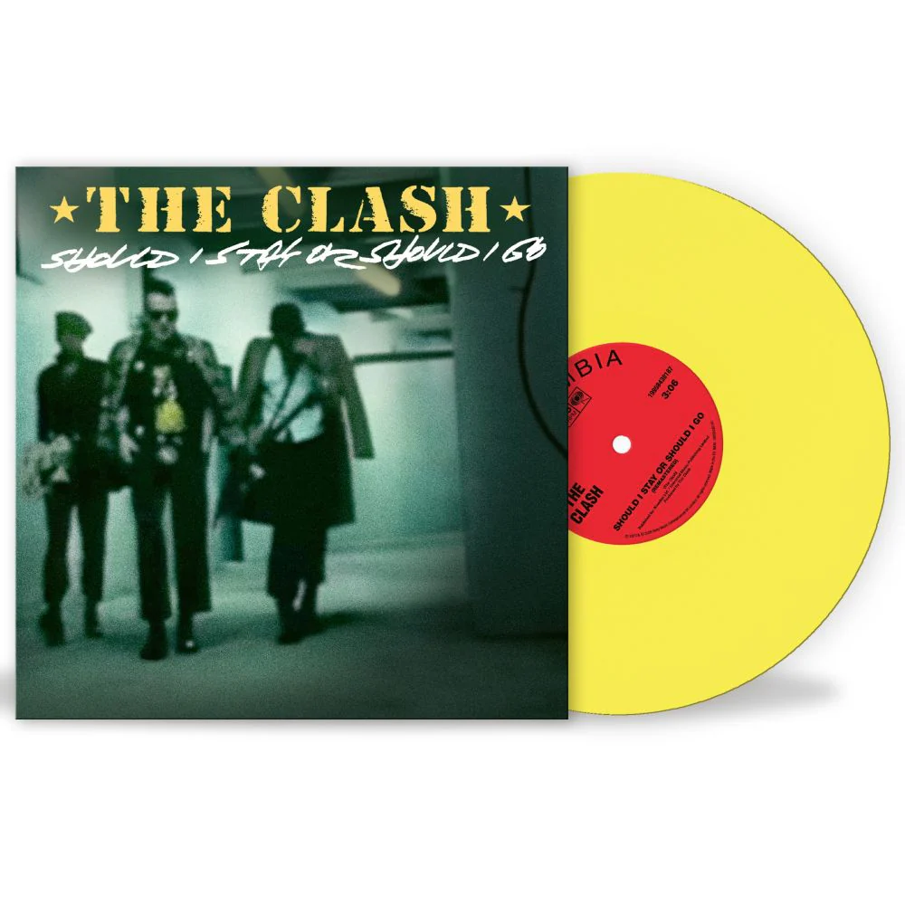 The Clash Should I Stay Or Should I Go 7" Vinyl Single Sunshine Yellow Colour Due Out 12/06/26