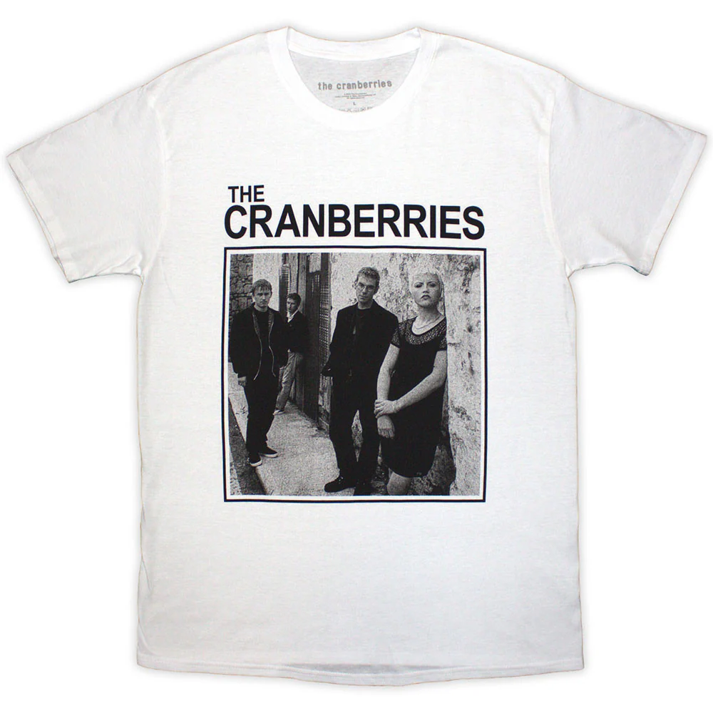 The Cranberries Square Photo White X-Large T-Shirt