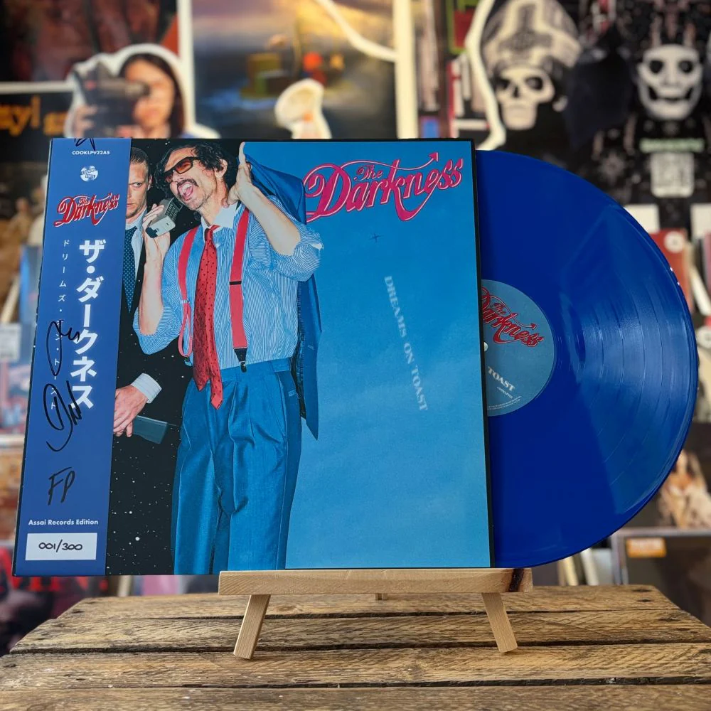 The Darkness Dreams On Toast Vinyl LP Signed Assai Obi Edition Blue Colour 2025
