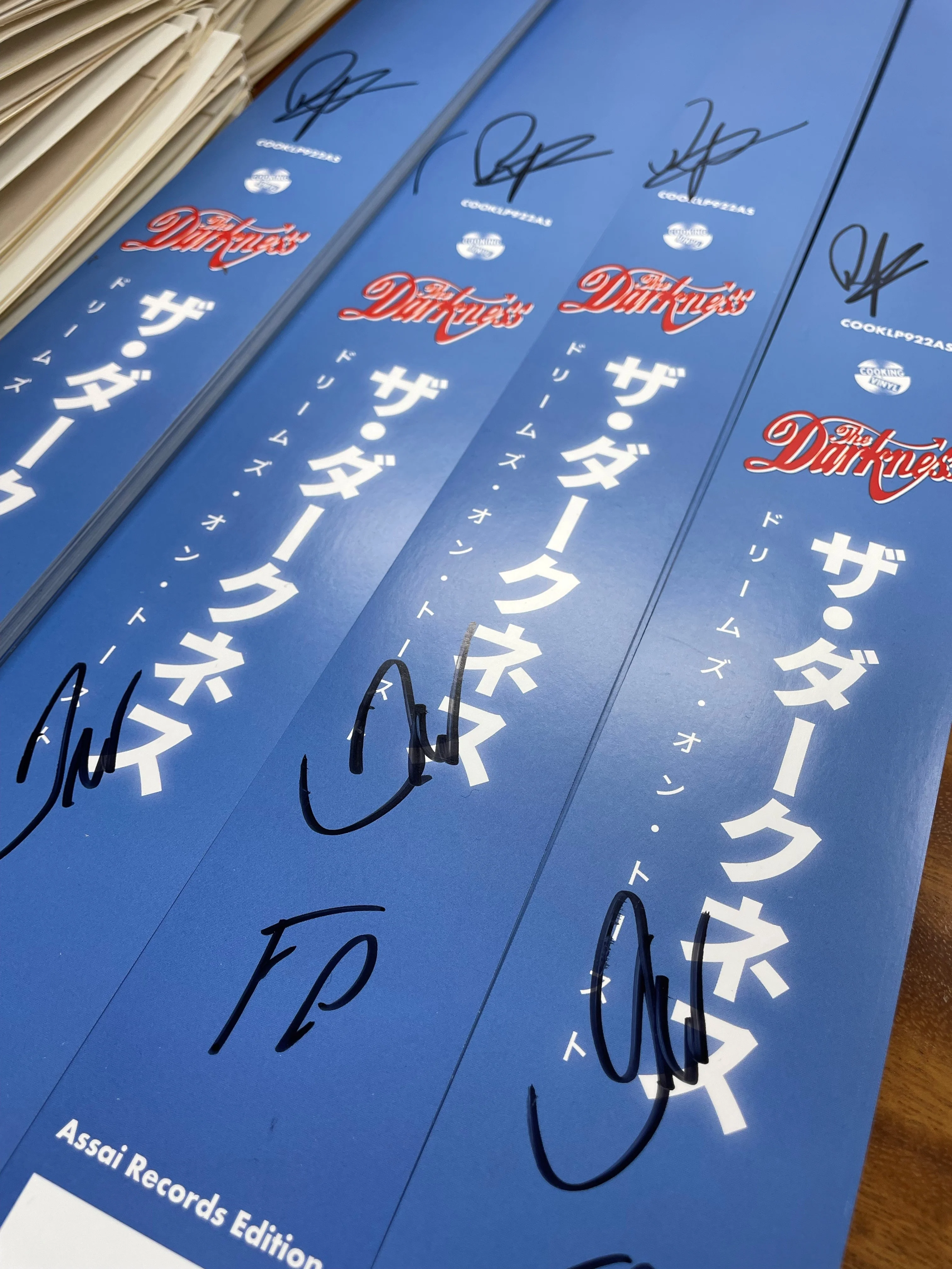 The Darkness Dreams On Toast Vinyl LP Signed Assai Obi Edition Blue Colour 2025 - Image 3