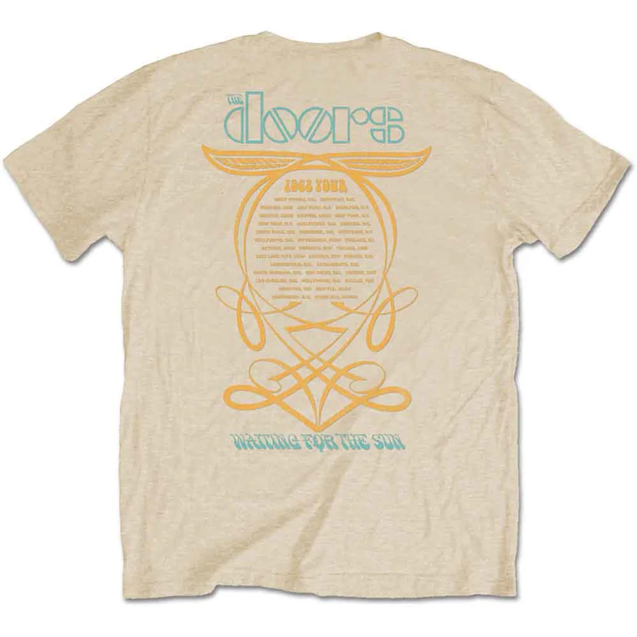 The Doors 1968 Tour Sand Medium T-Shirt - Image 2