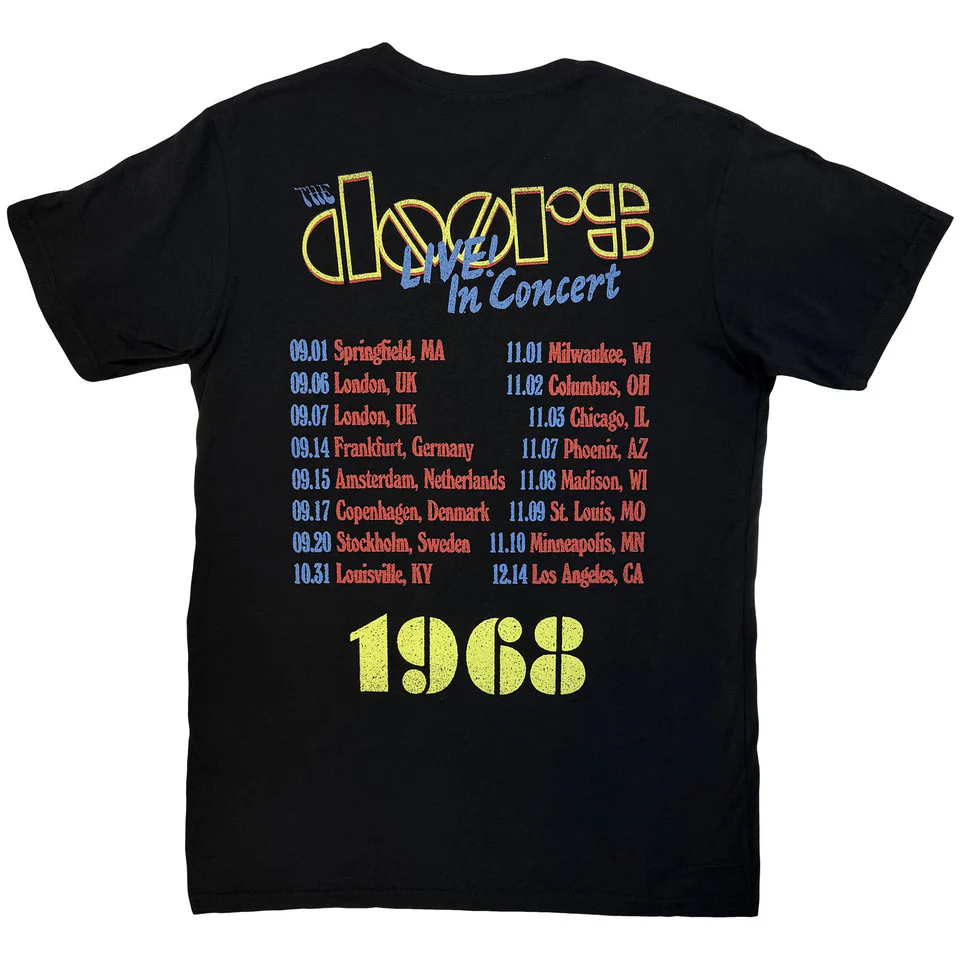 The Doors Live In Concert '68 Black Large T-Shirt - Image 2